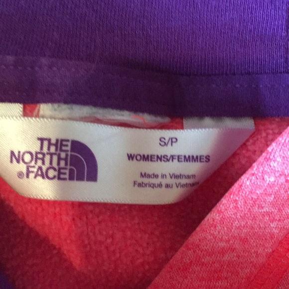 North Face pink and purple hoodie - Picture 2 of 2